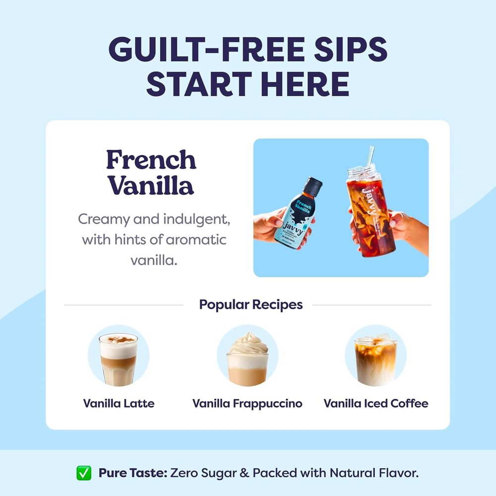 Coffee Concentrate - Cold Brew, Instant Hot Drinks, 35 Servings, French Vanilla - Picture 3 of 9